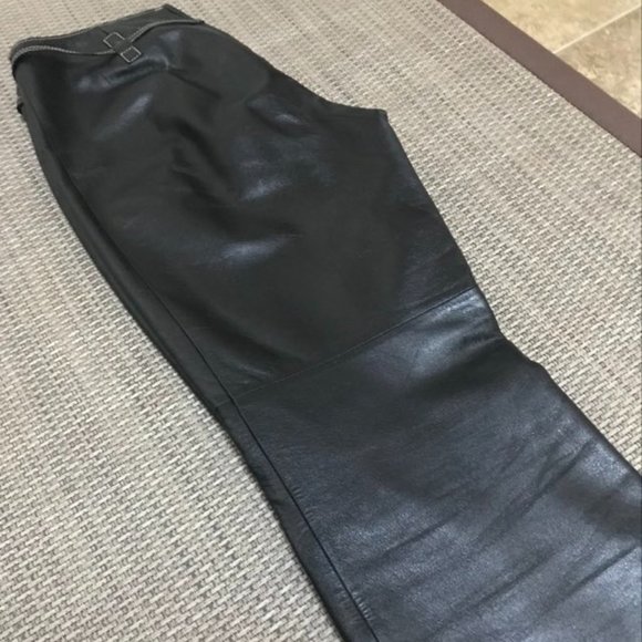 🖤Beautiful Danier Leather Black Pants - Picture 8 of 12